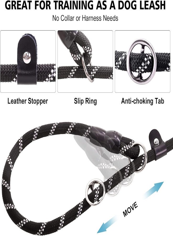 LOCANS 4FT Heavy Duty Dog Leash with Soft Padded Handle,Strong Reflective Rope for Night Walking, 360-Degree Rotating Metal Buckle Without Tangles,Suitable for Dogs (Multi Colour) - Image 3